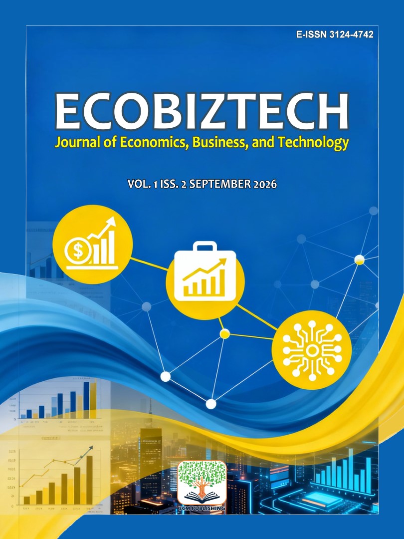 					View Vol. 1 No. 2 (2026): ECOBIZTECH: Journal of Economics, Business, and Technology - September in Press
				